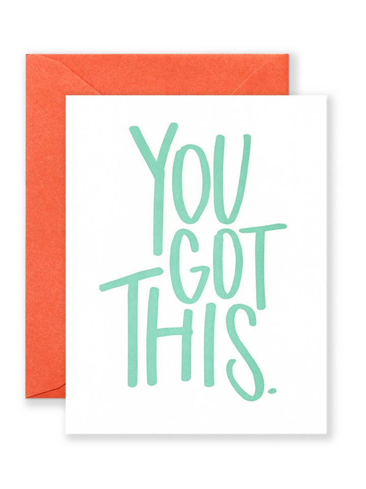You Got This Greeting Card for wholesale by Lionheart Prints