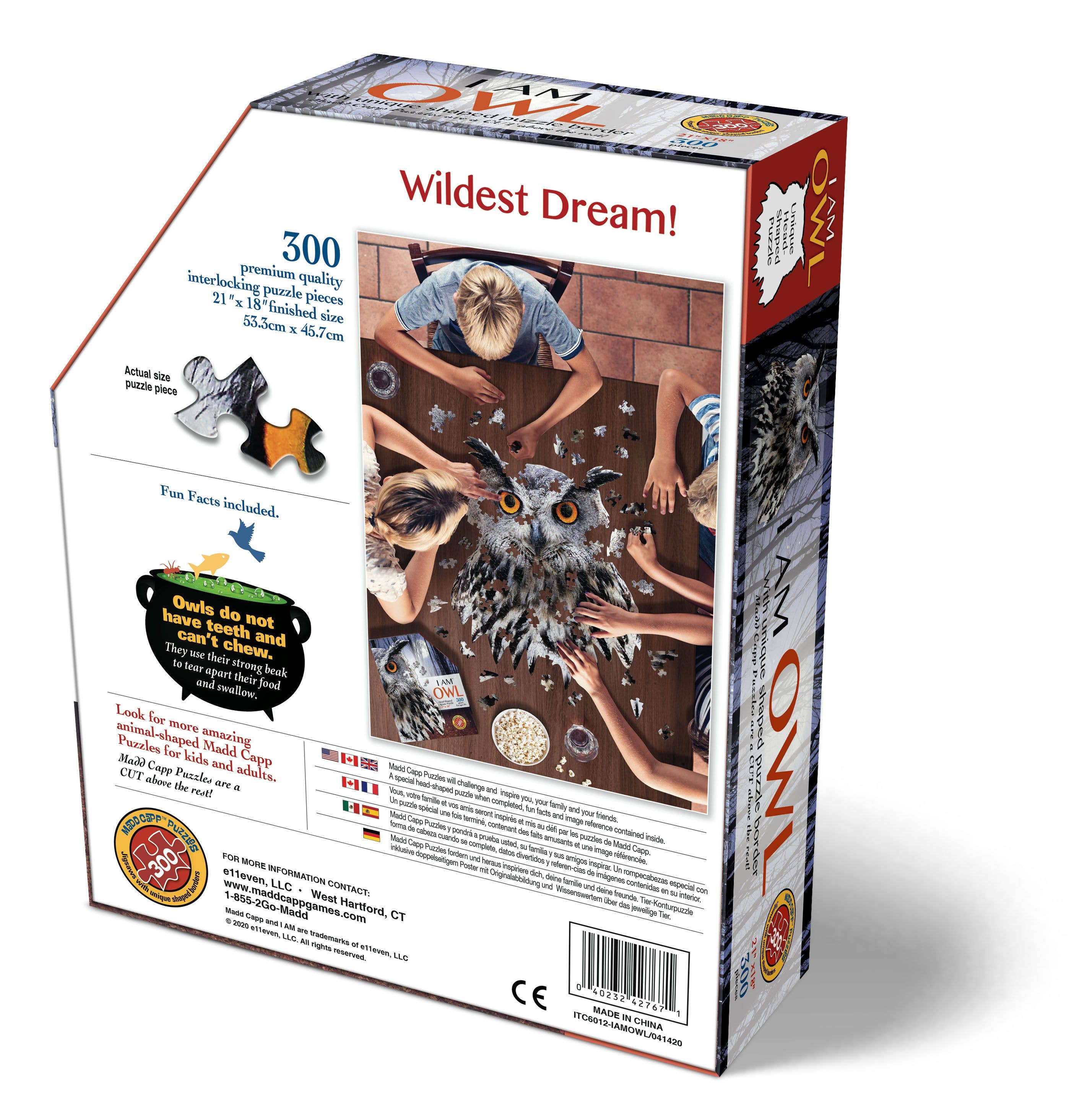 Madd Capp Games & Puzzles - Wholesale Puzzle - Adult - I AM Owl 300 piece jigsaw puzzle - gift2