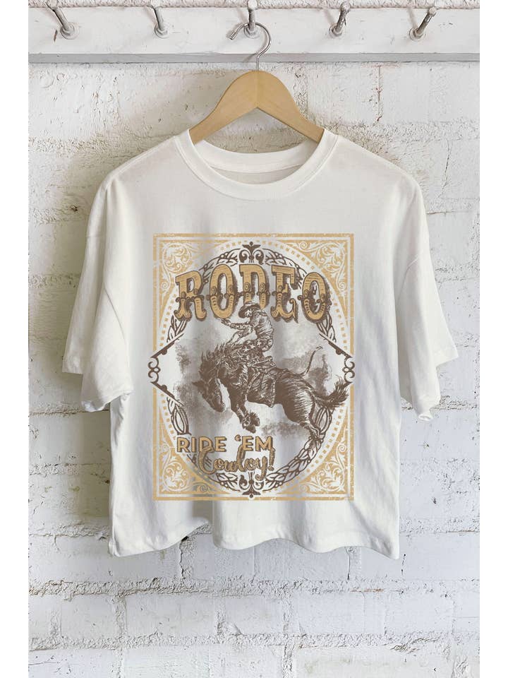 Rustee Clothing – Engroshandel T-shirt med print - Dame – HOWDY COWBOY-HÅND TRUKKET
