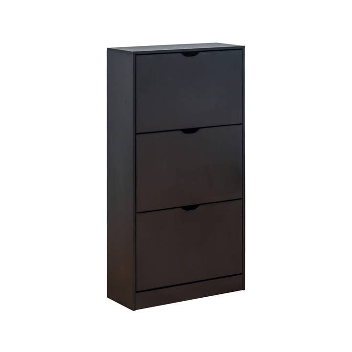 Zapatero Rebecca Mobili Ekpe 119x60x23 MDF Negro Moderno para venta al por mayor de Mobili Rebecca