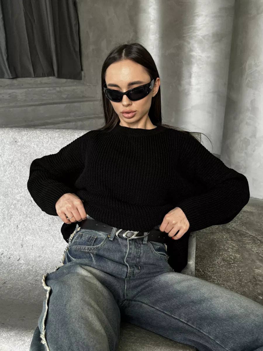 Marayn - Vendita all'ingrosso Maglione tricot - Donna - Maglione a Maglia Grossa Chic Comodo e Globale16