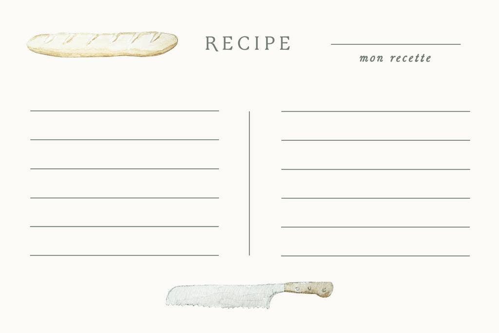 Vivi et Margot - Wholesale Recipe Card - Hand Illustrated Recipe Card Box Set 247