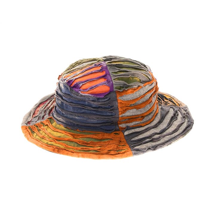 DNMC - Wholesale Bucket Hat - Women's - Hippie Bucket Hat - Distressed Tie Dye Sun Hat Made in Nepal1