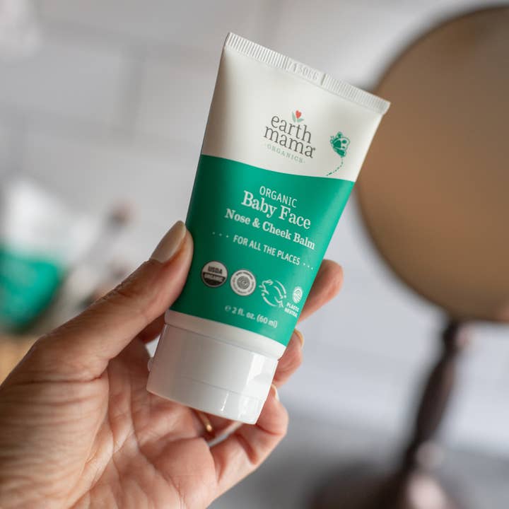 Earth Mama Organics - Wholesale Body Balm/Butter - Baby - Organic Baby Face Nose and Cheek Balm6