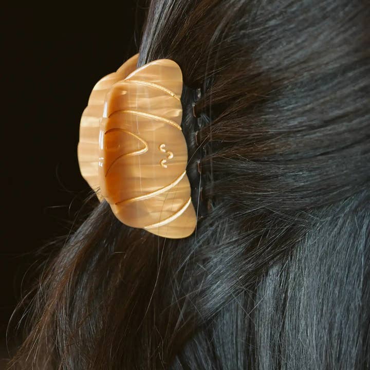Joanna Behar - Wholesale Hair Clip - Women's - NEW COLOR - Kawaii french butter Croissant Hair claw clip7