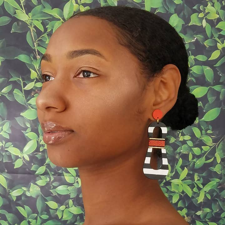 SCOTCHBONNET! - Wholesale Dangle Earrings - Hourglass Earrings | Papaya (light weight)1
