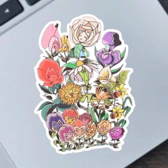 Golden Afternoon 2.5" Sticker Alice in Wonderland Inspired for wholesale by Fable and Flame Co.