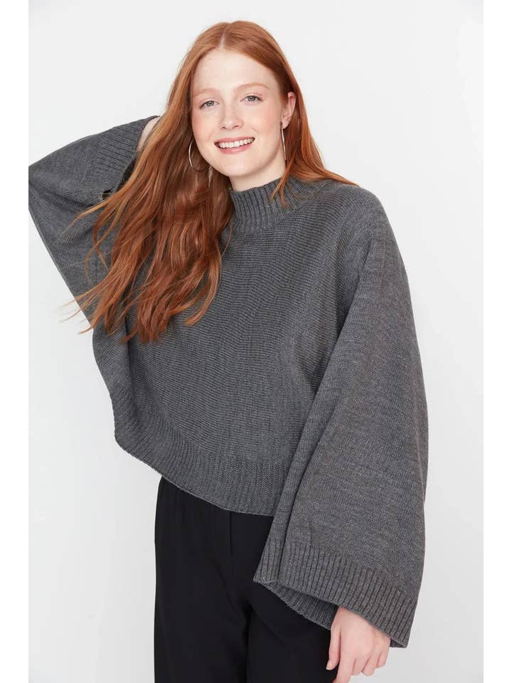 Hoxton Gal – Pulôver - Mulher por atacado – Camisola de Malha com Mangas Largas e Largas17