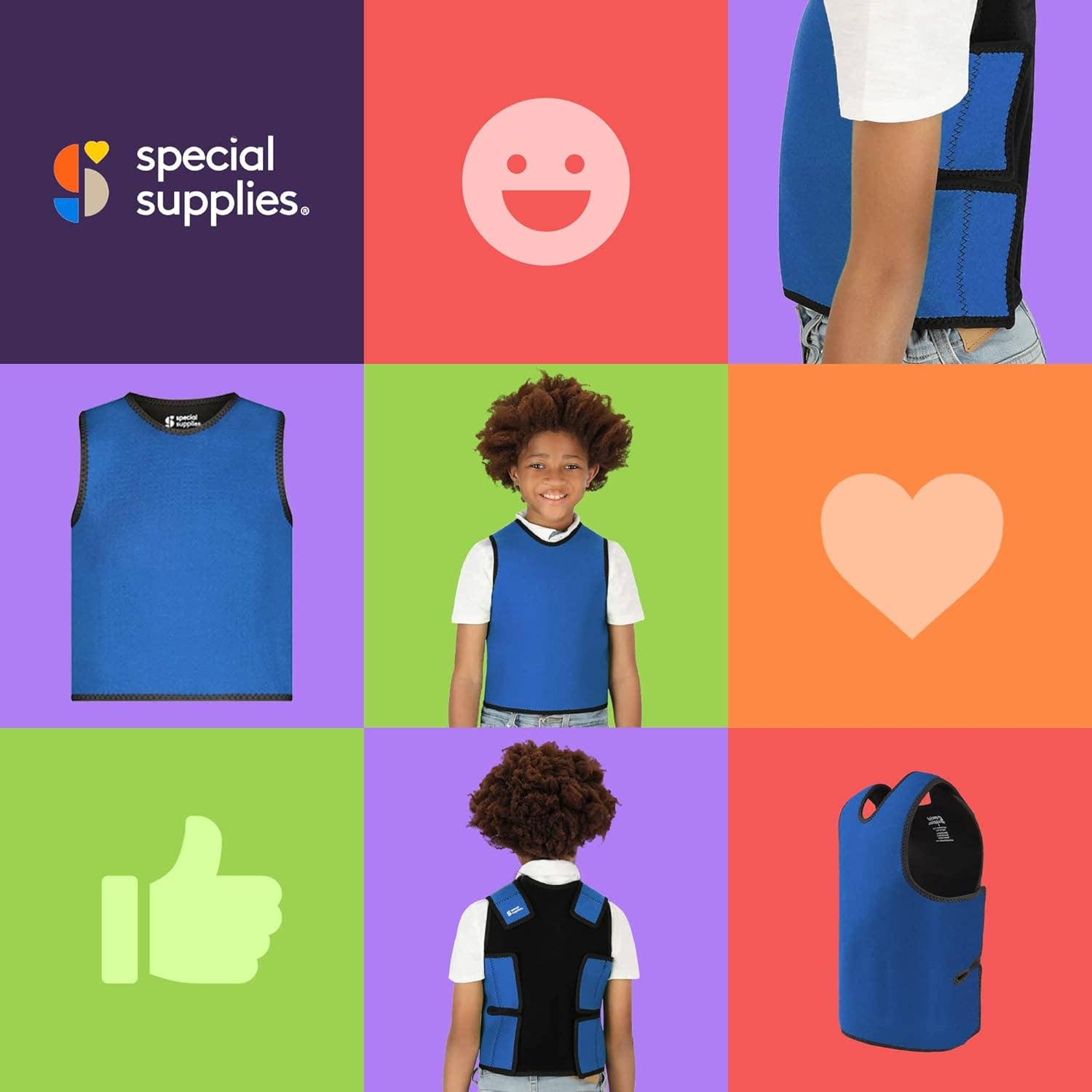Special Supplies - Wholesale Outerwear Vest - Kids - Deep Pressure Sensory Compression Vest15