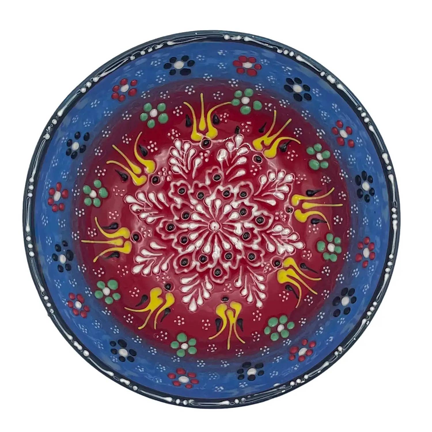 Etnico del Mondo - Wholesale Decorative Plate/Dish/Bowl - Turkish Ceramic Bowl Ethnic Handicraft Relief #91