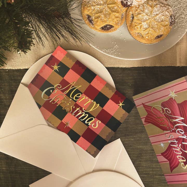 Daymaker Stationery - Wholesale Birthday card - 'Merry Christmas' Boxed Card Set (6pk) with Gold Foil7