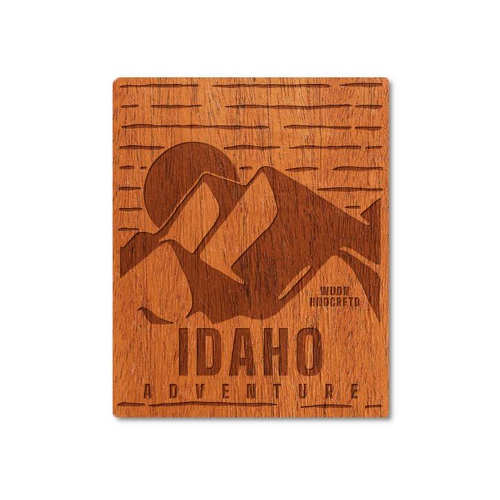 WUDN Handcrafted - Wholesale Sticker - 3" Wooden Adventure Stickers CUSTOMIZE w/ Your State or City7