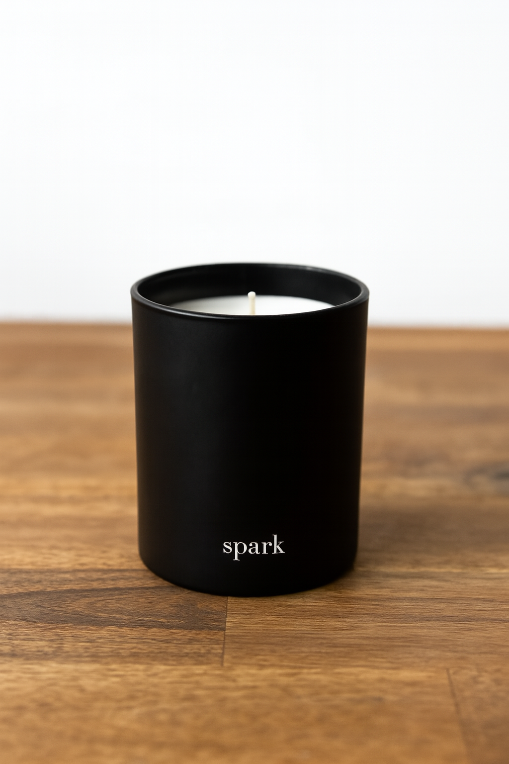 Spark Candles - Wholesale Jar/Filled Candle - Spark Candles - 10oz Matte Black Glass Soy Candle + Gift Box1