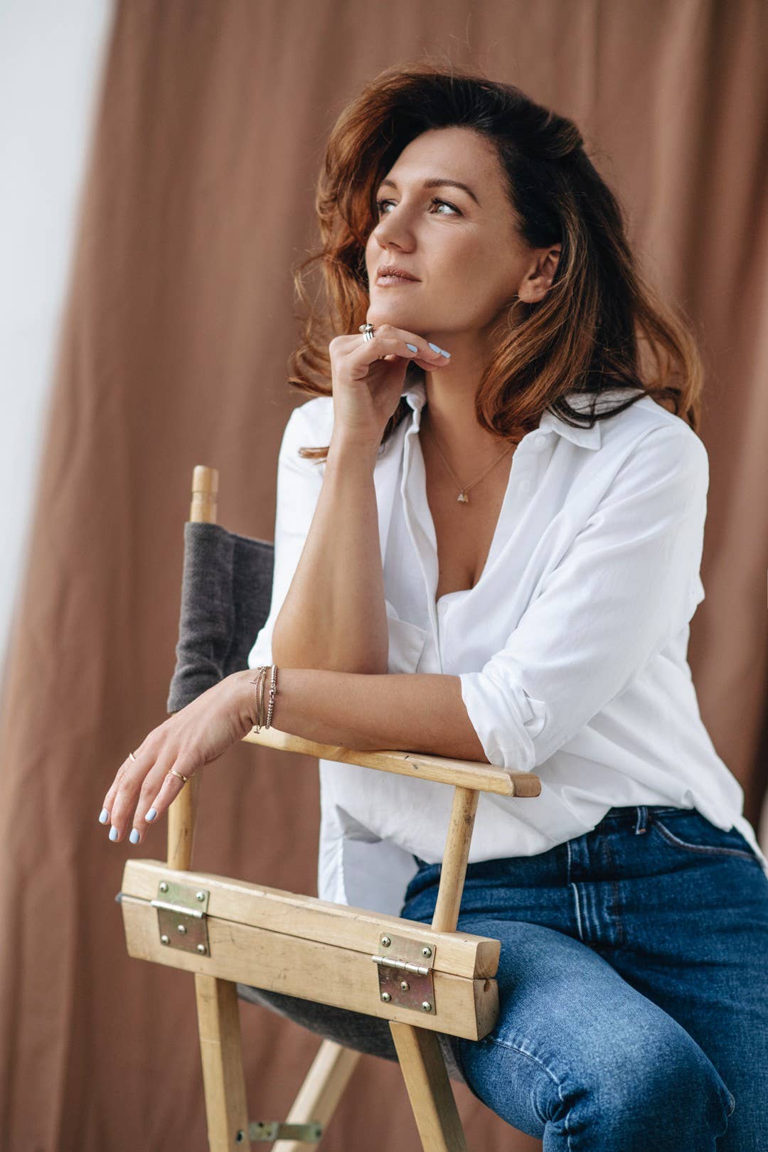 CAPSULE by Agnė Gilytė - Vente Chemise à col boutonné – femme - Chemise « FLORENCE » en coton de haute qualité30