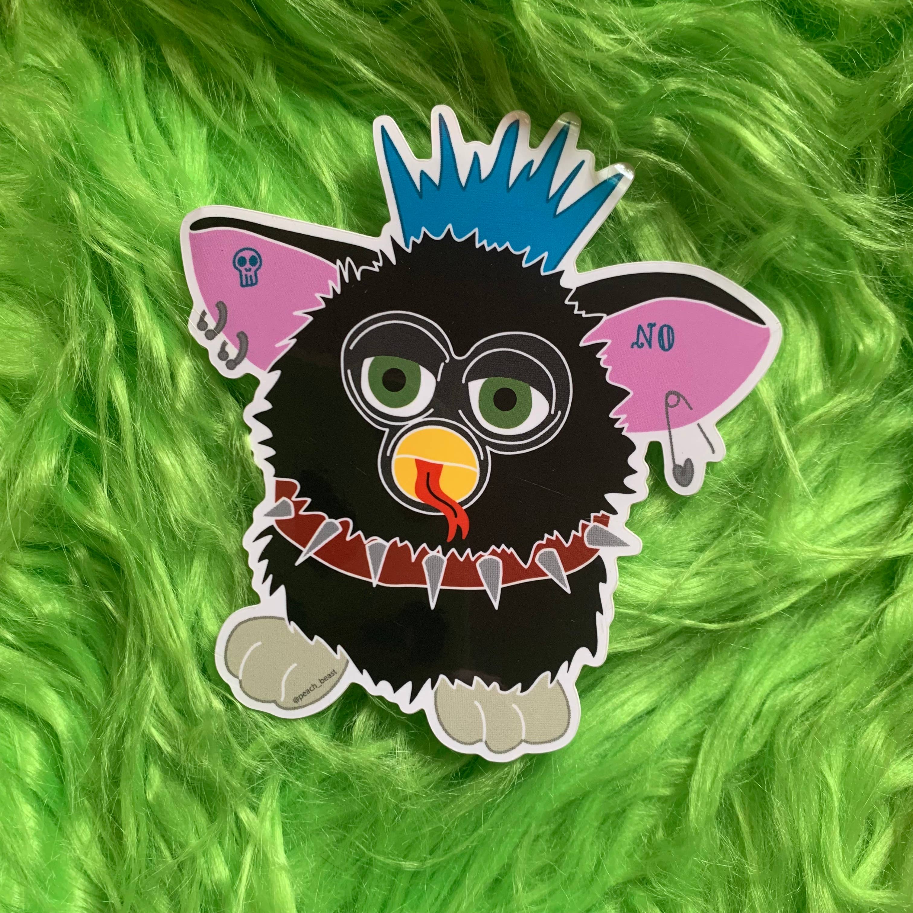 Peach Beast - Wholesale Sticker - Furby Y2K Vinyl Sticker1