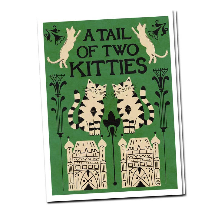 Een Verhaal van Twee Katjes A6 Wenskaart voor wholesale door Fly Paper Products