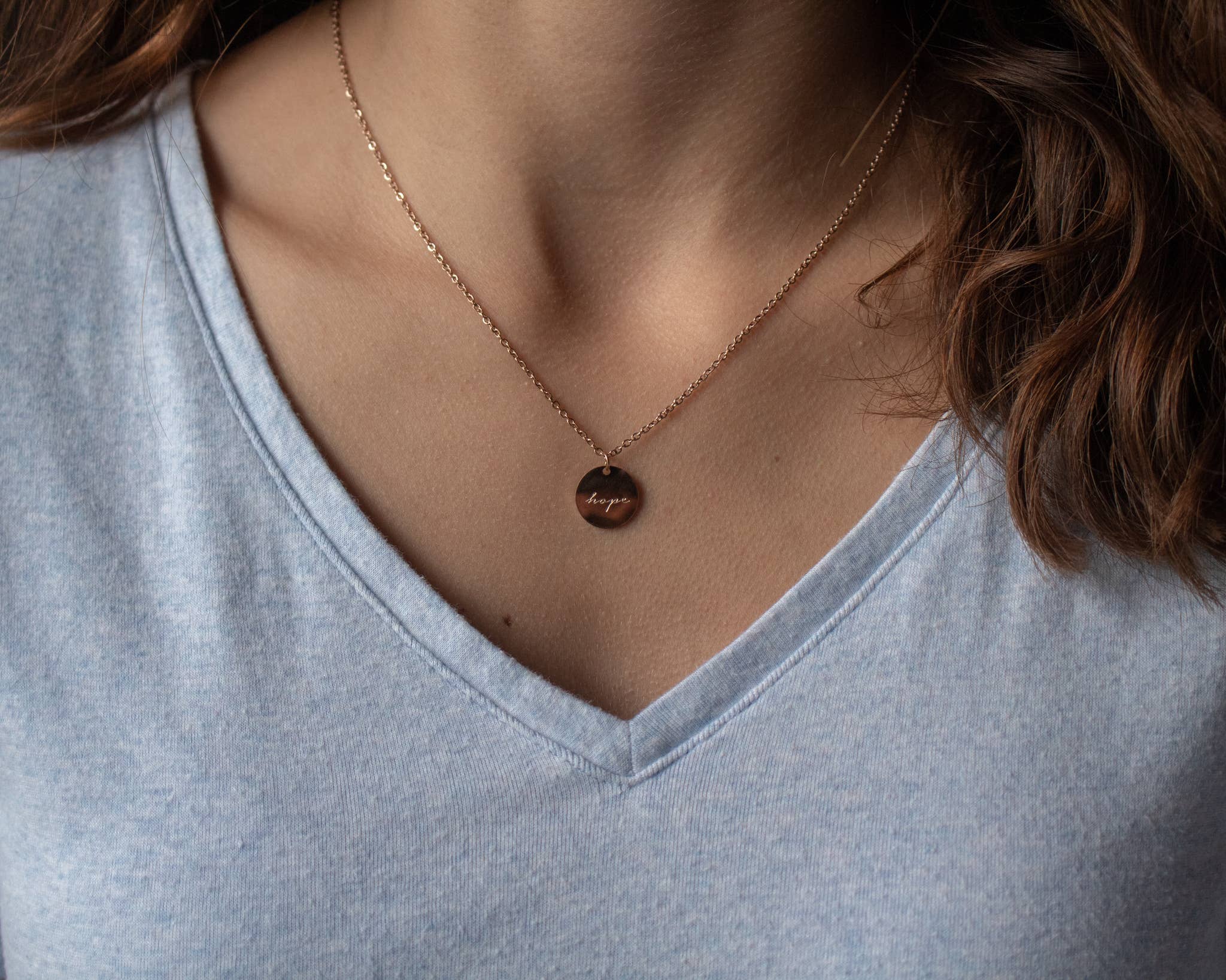 The Vintage Sparrow - Wholesale Pendant/Charm Necklace - Hope Pendant7