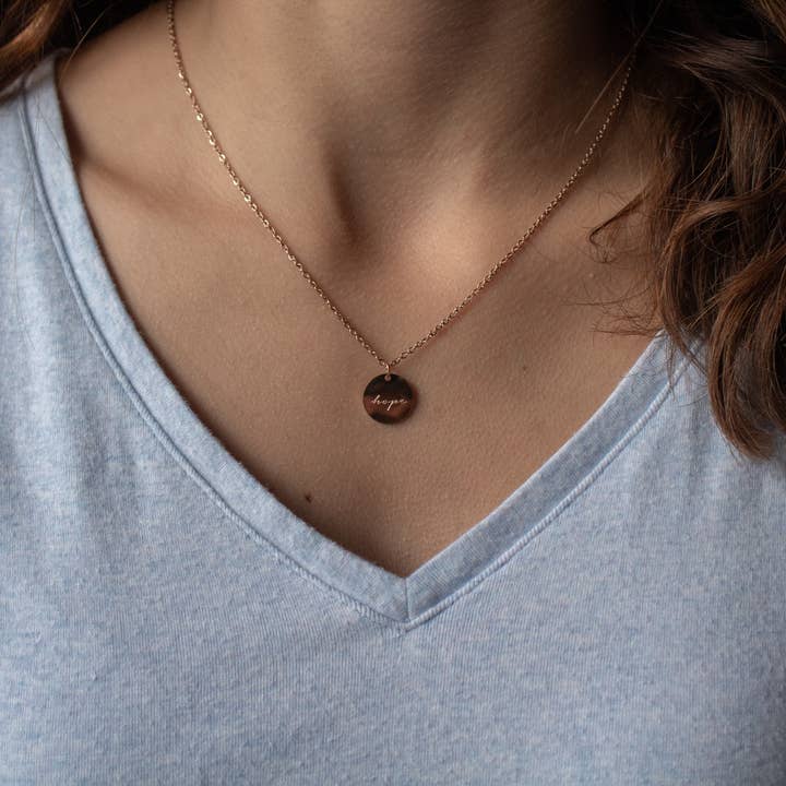 The Vintage Sparrow - Wholesale Pendant/Charm Necklace - Hope Pendant7