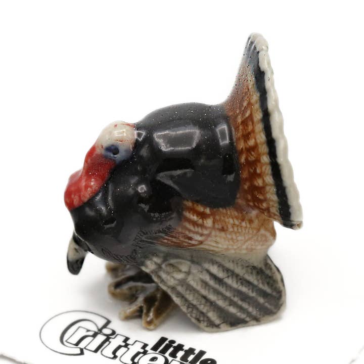 Gobbler Turkey Porcelain Miniature for wholesale by Little Critterz