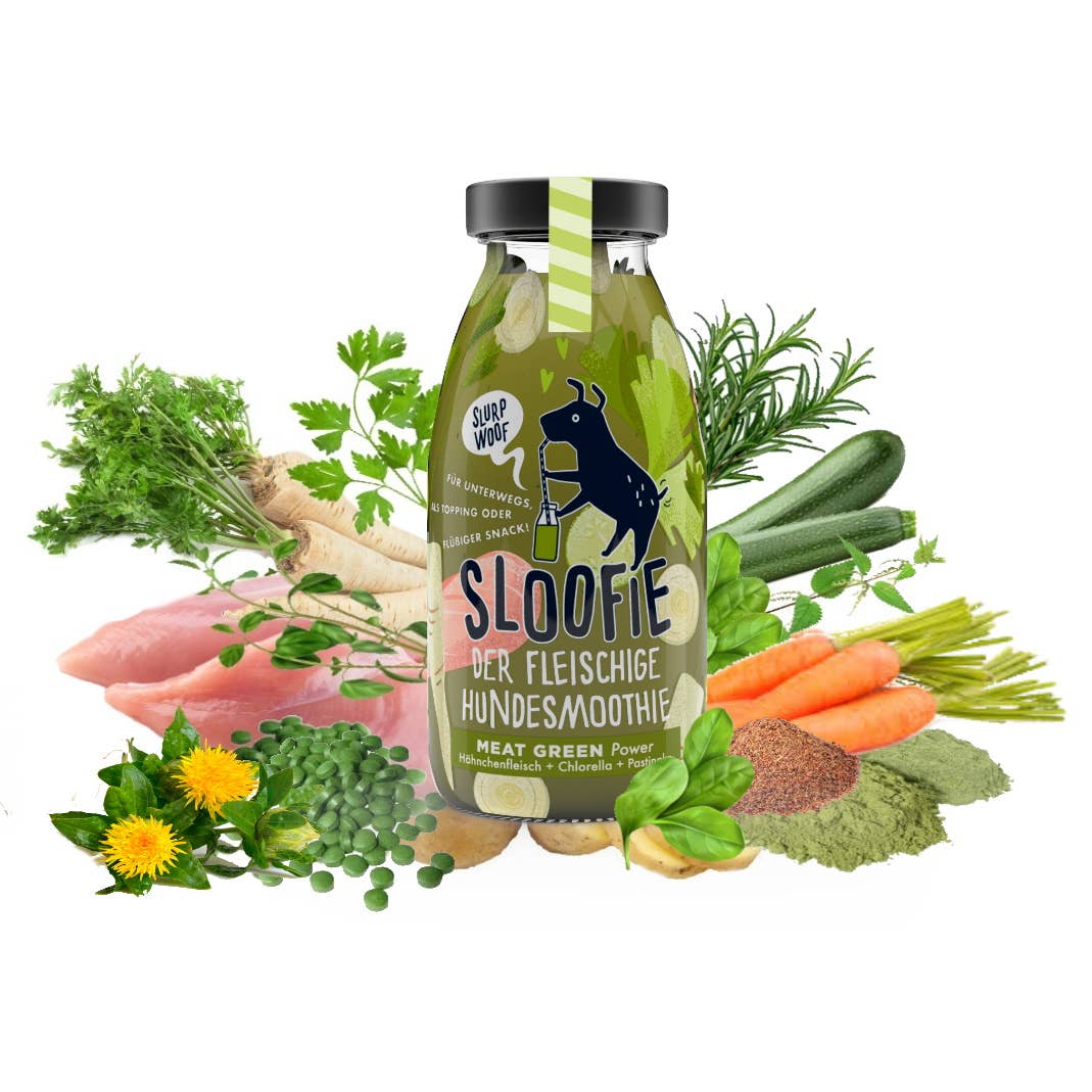 Sloofie-der Hundesmoothie - Wholesale Pet Food - Dog - SLOOFIE - MEAT GREEN2