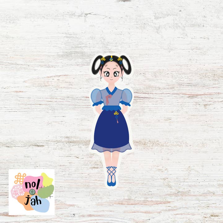 korean ladies hanbok stickers (multiple styles) for wholesale by Nol.jah,LLC