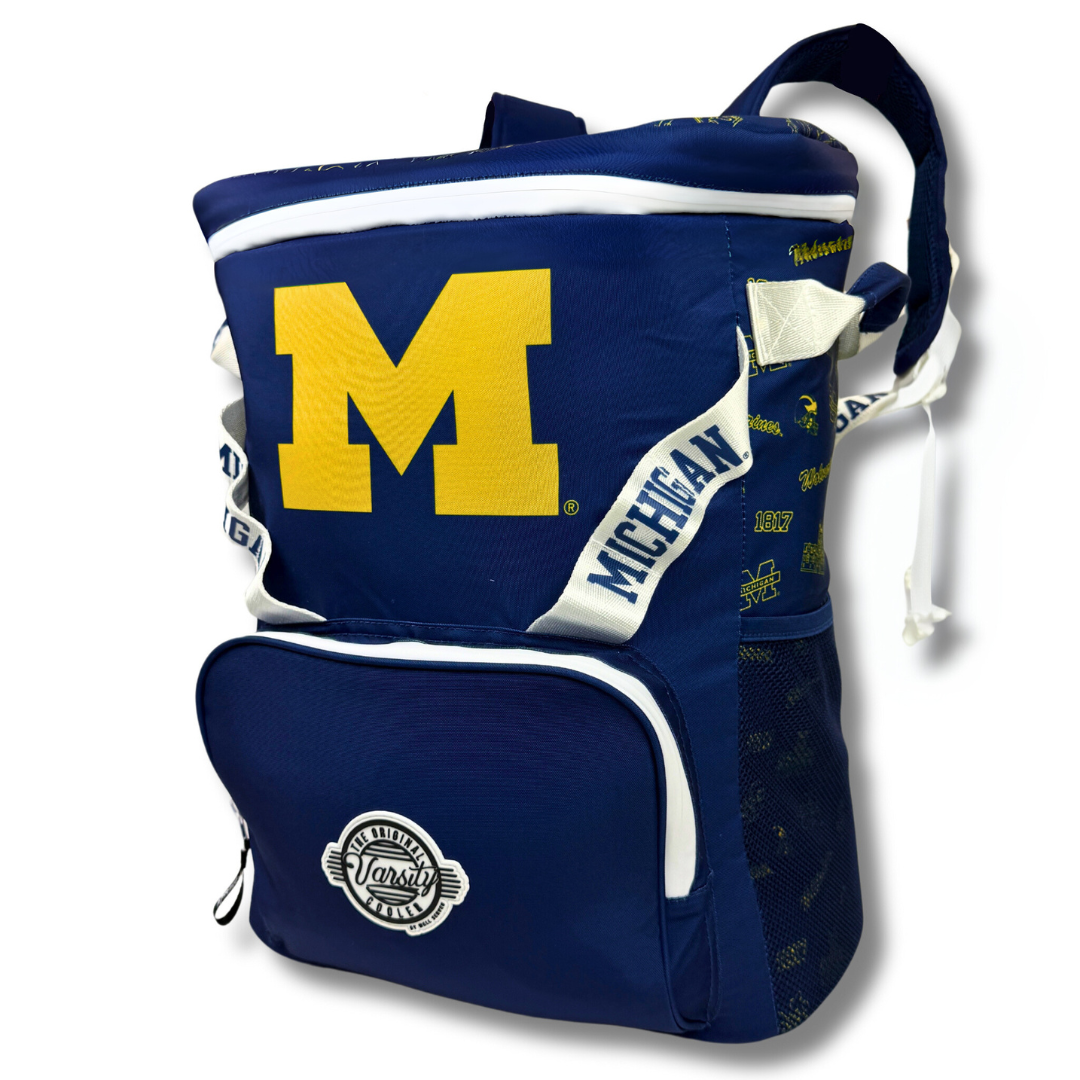 Varsity Cooler - Wholesale Cooler/Cooler Bag - University of Michigan Backpack Cooler0