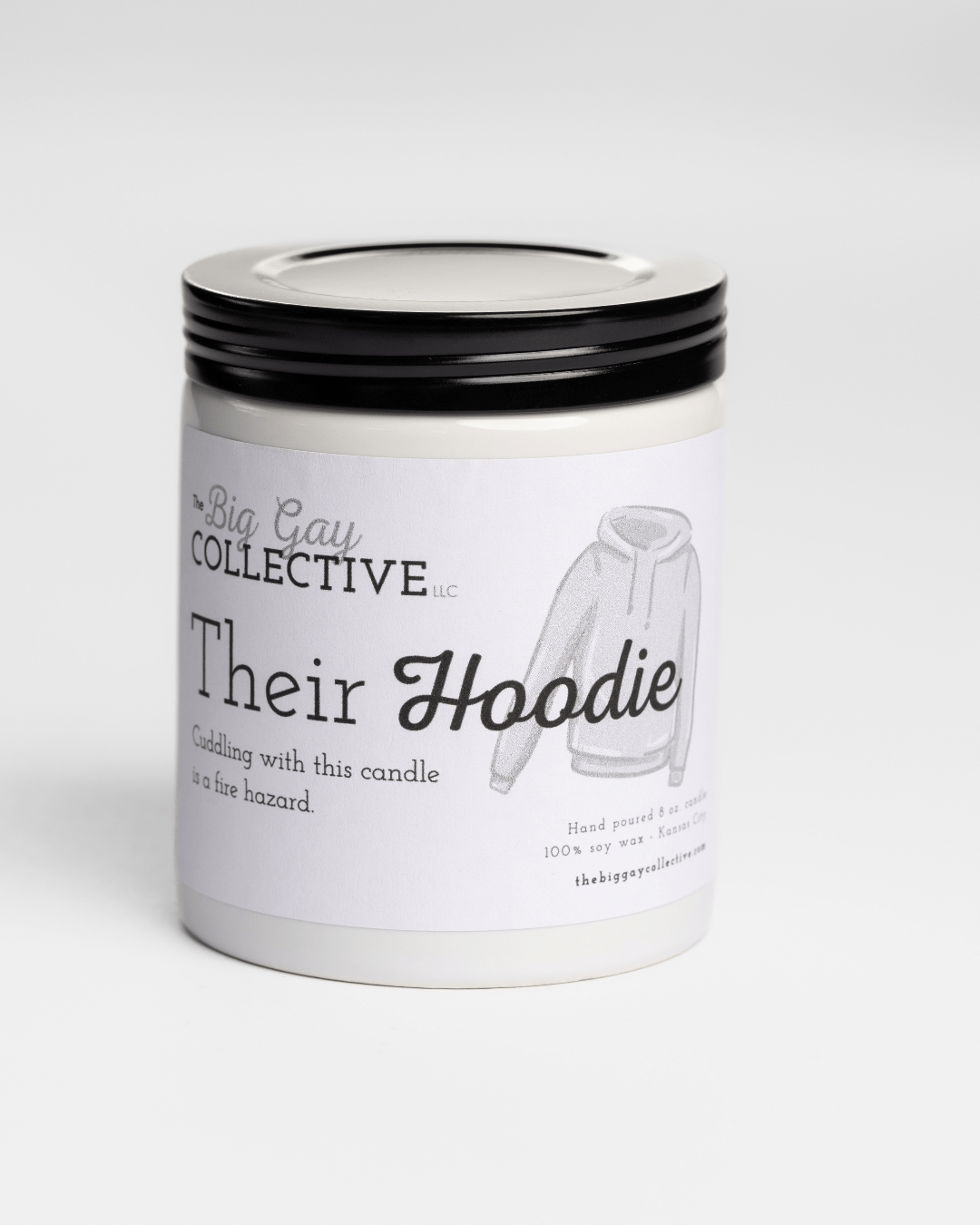 The Big Gay Collective LLC - Wholesale Jar/Filled Candle - Their Hoodie1