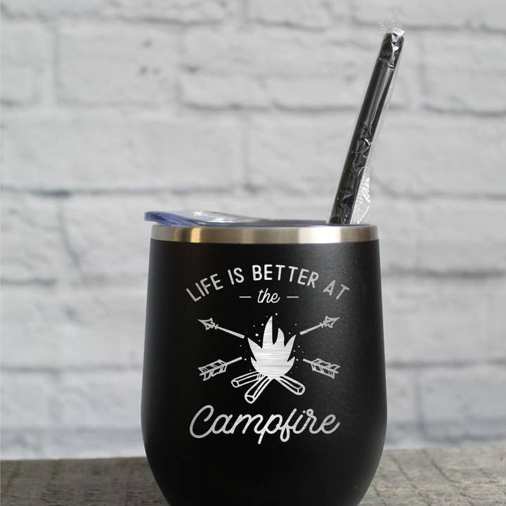 Katie & Company - Wholesale Insulated Mug/Tumbler - Life Is Better at the Campfire Mug Tumbler2