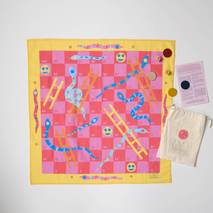 FOUR RABBIT - Vente Jeux de société - Jeu de société Bandana Snakes and Ladders1