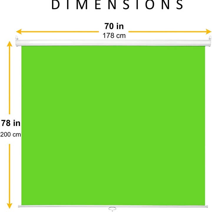 KHOMO GEAR - Wholesale Photography Backdrop - KHOMO GEAR Green Screen - Pull Down - 178 x 200 cm2