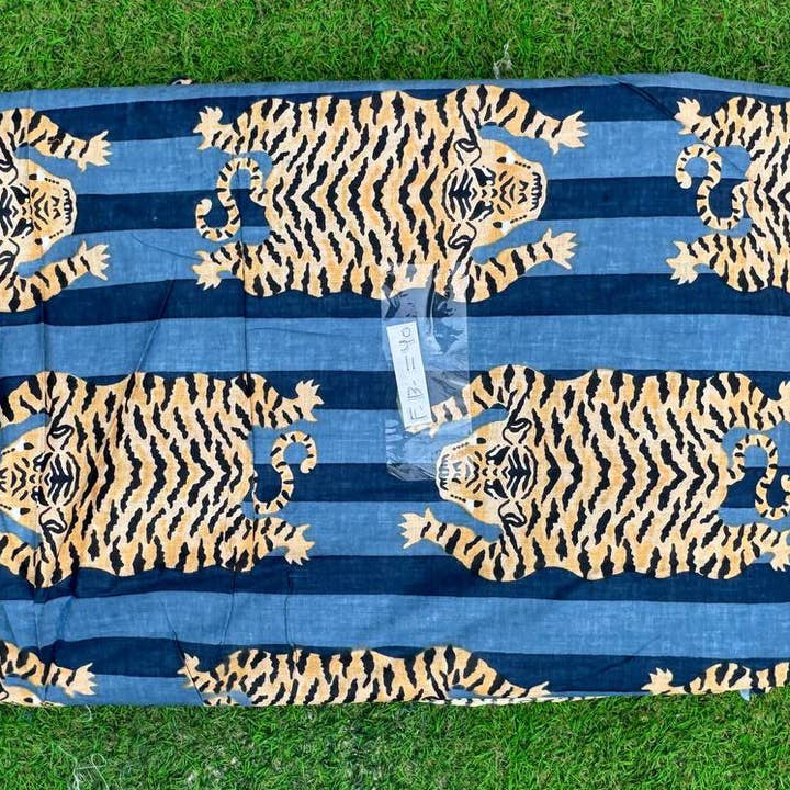 bhavnas boutique - Wholesale Fabric Paint - Tiger Printed Cotton Women Clothing Dress Fabric By The Yard2