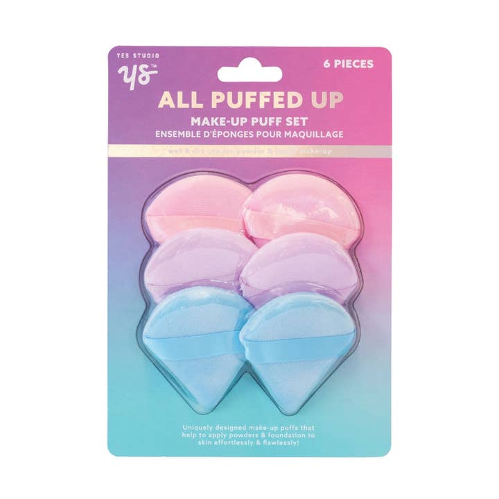 All Puffed Up! 6PC Triangle Puff Set for wholesale by Yes Studio