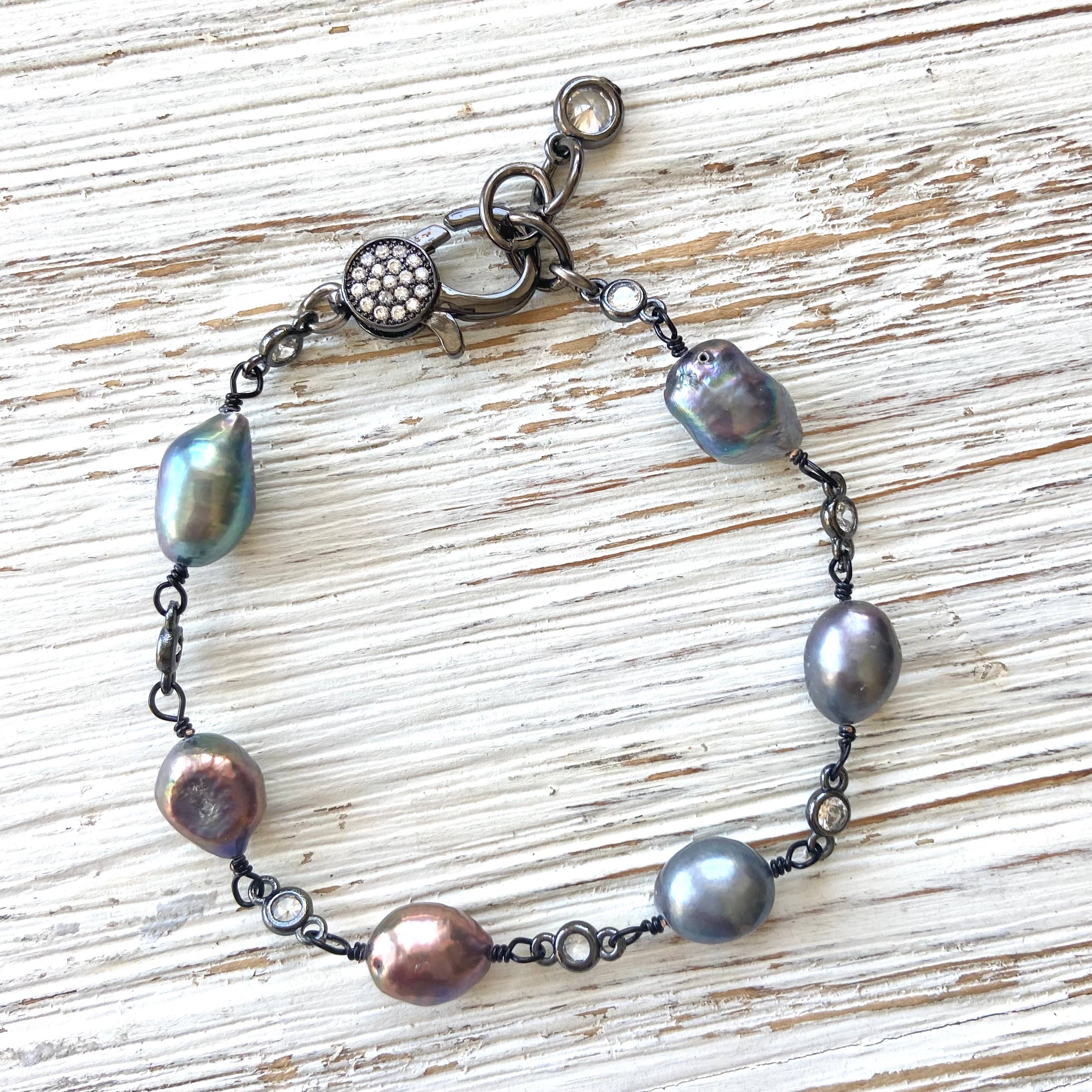 VB&CO Designs Handmade Jewelry - Wholesale Beaded Bracelet - Fresh water pearl bracelet boutique salon jewelry beach sea1