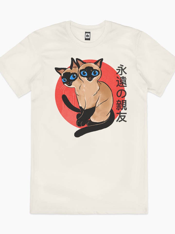 Threadheads - Wholesale Screen printed t-shirt – unisex - Siam Cats T-Shirt3