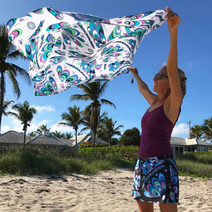 Ocean Fantasy Sarong for wholesale by Dana Cooper Bermuda