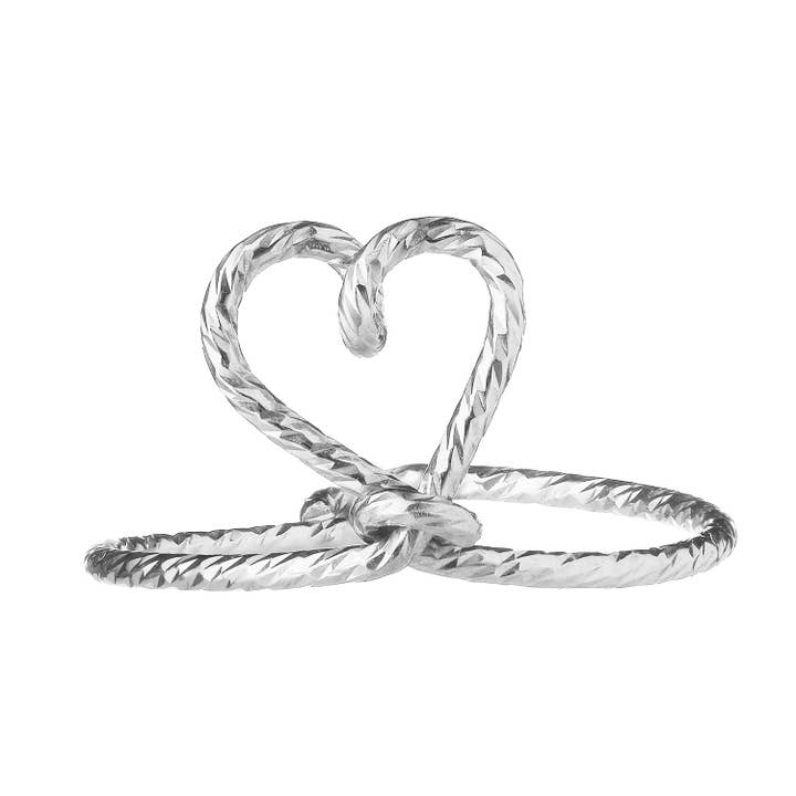 Paris mon amour sparkle silver ring for wholesale by PADAM PADAM