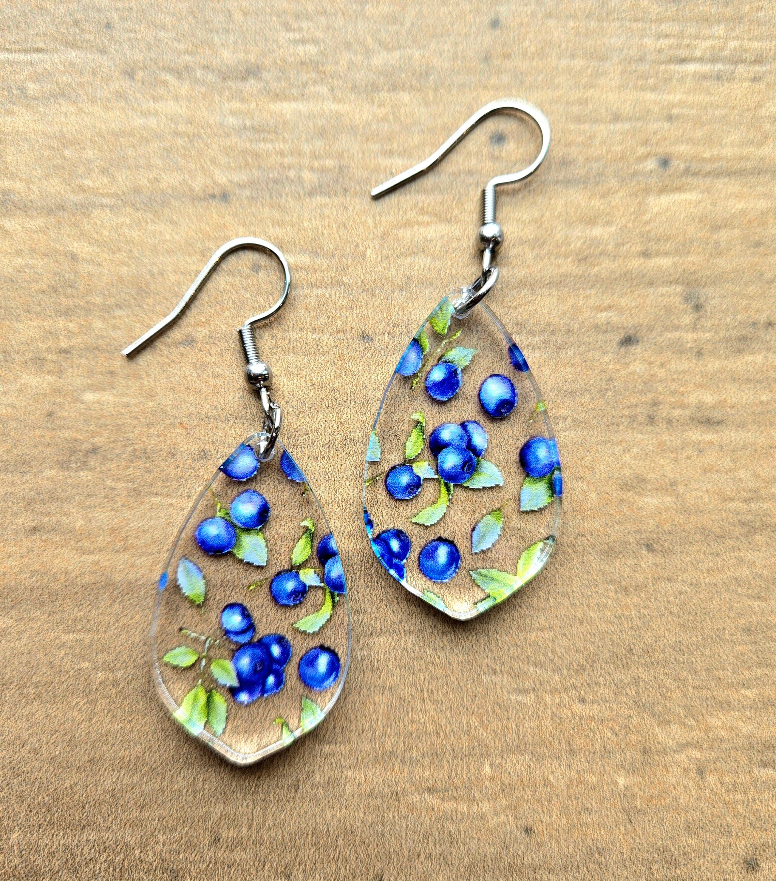 Mabel's Way - Wholesale Dangle Earrings - Blueberry Earrings