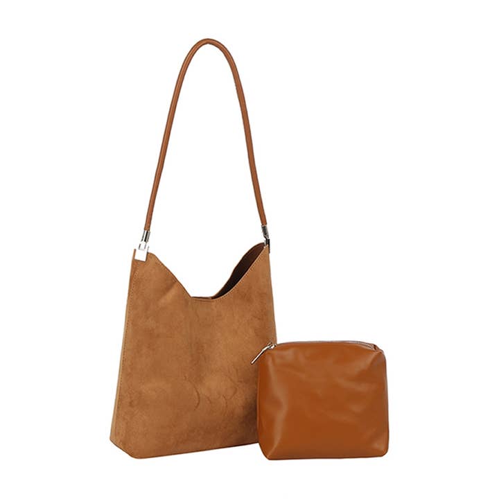 Suède 2-in-1 Schoudertas voor wholesale door Collections by Fame Accessories