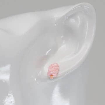 Pretty Smart - Vente Clous d'oreille - Boucles d'oreilles clous sucette rose, 11 mm1