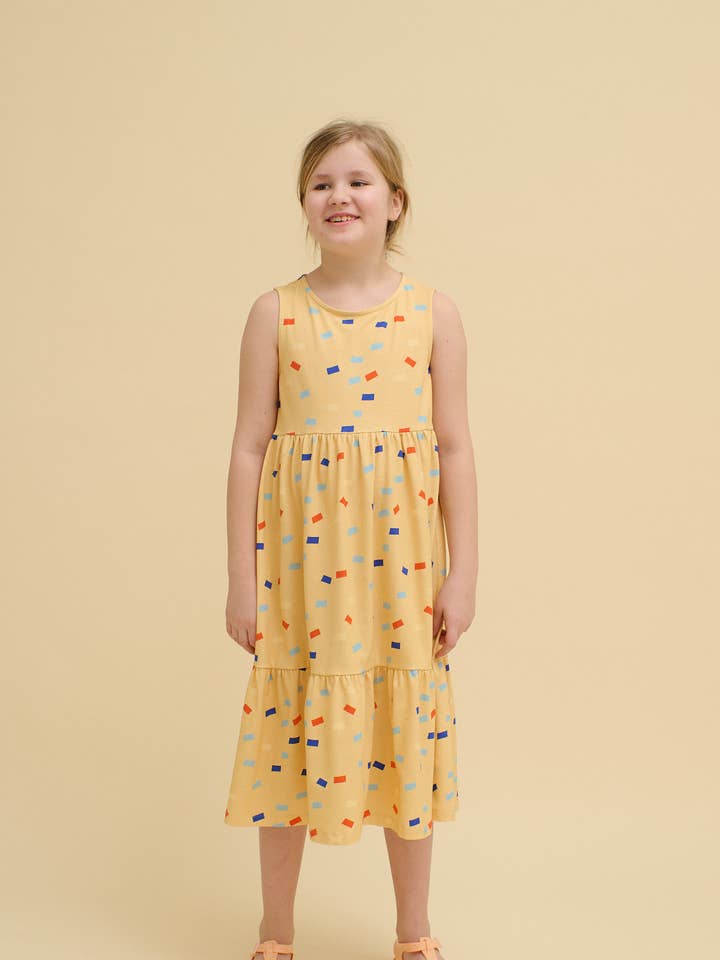 KONFETTI-KLEID AUS BIO-BAUMWOLLE für den Großhandel von OXOX CLUB