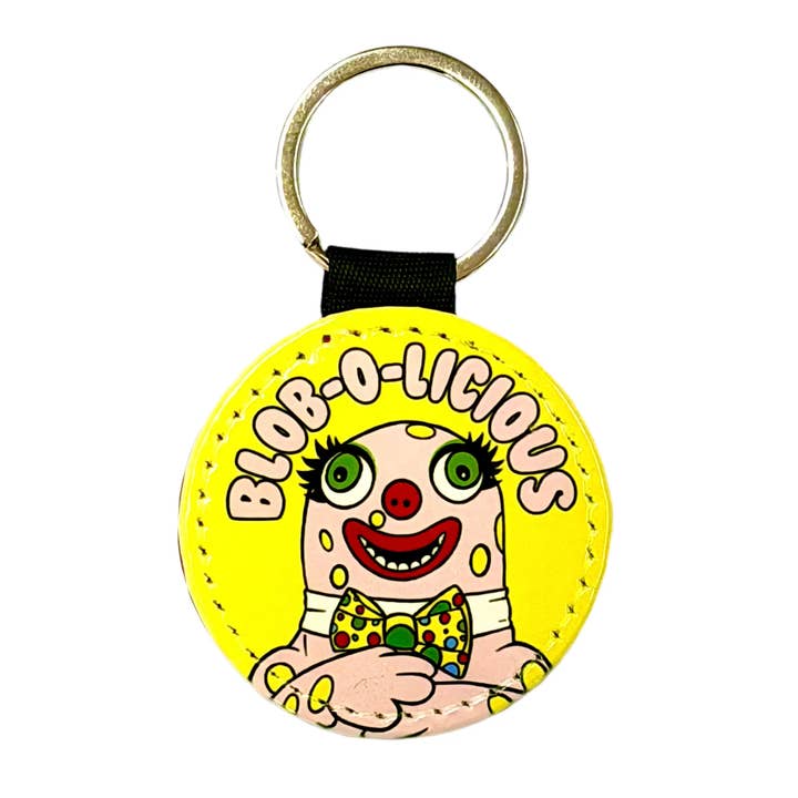 Blob-O-Licious Mr Blobby Inspired Keyring for wholesale by Bite Your Granny