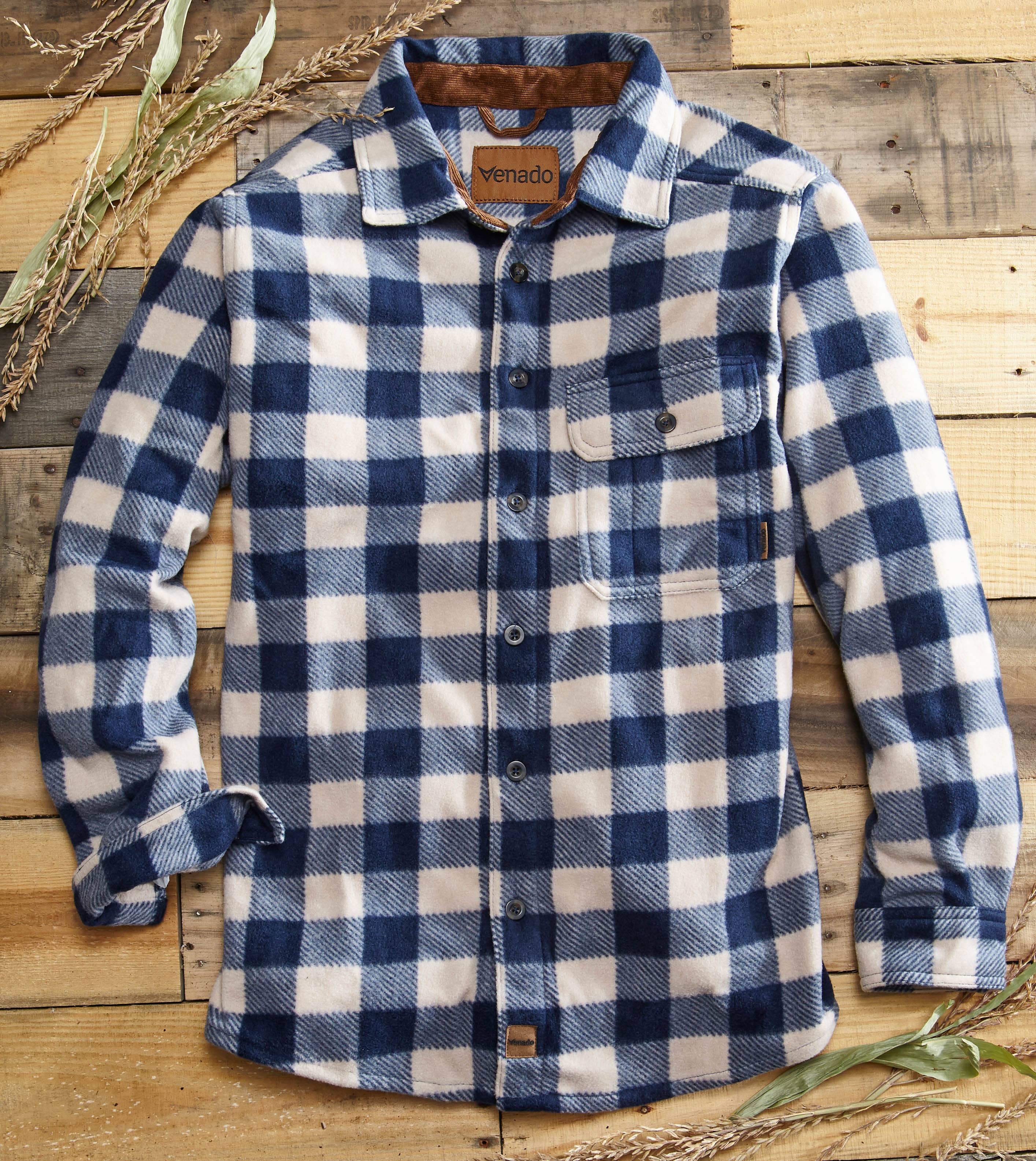 Venado – Großhandel Hemd mit Button-down-Kragen – Herren – Bonfire Fleecehemd24