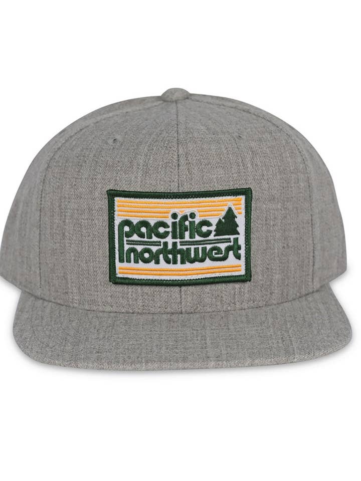 Emerald City Snapback Grey for wholesale by Northwest Vibes Supply Co.