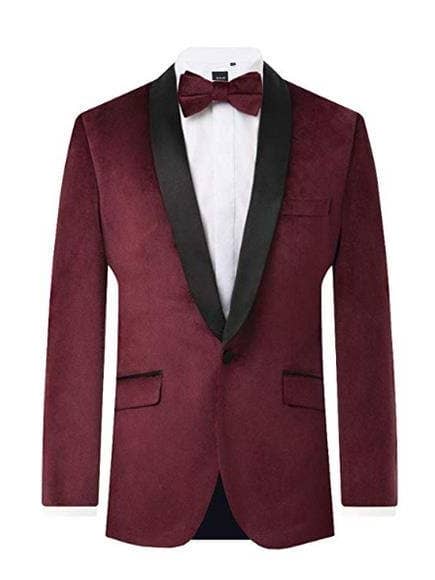 Esmoquin borgoña para novio para venta al por mayor de Alberto Nardoni