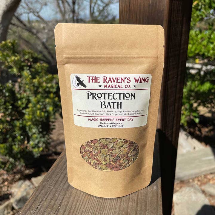 Protection Bath (4oz regular) for wholesale by The Raven's Wing Magical Co-op