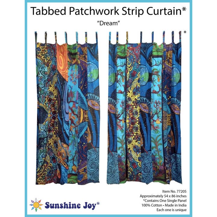 Sunshine Joy - Wholesale Curtain - Dream Single Panel Tabbed Curtain 56 x 85 Inches 1