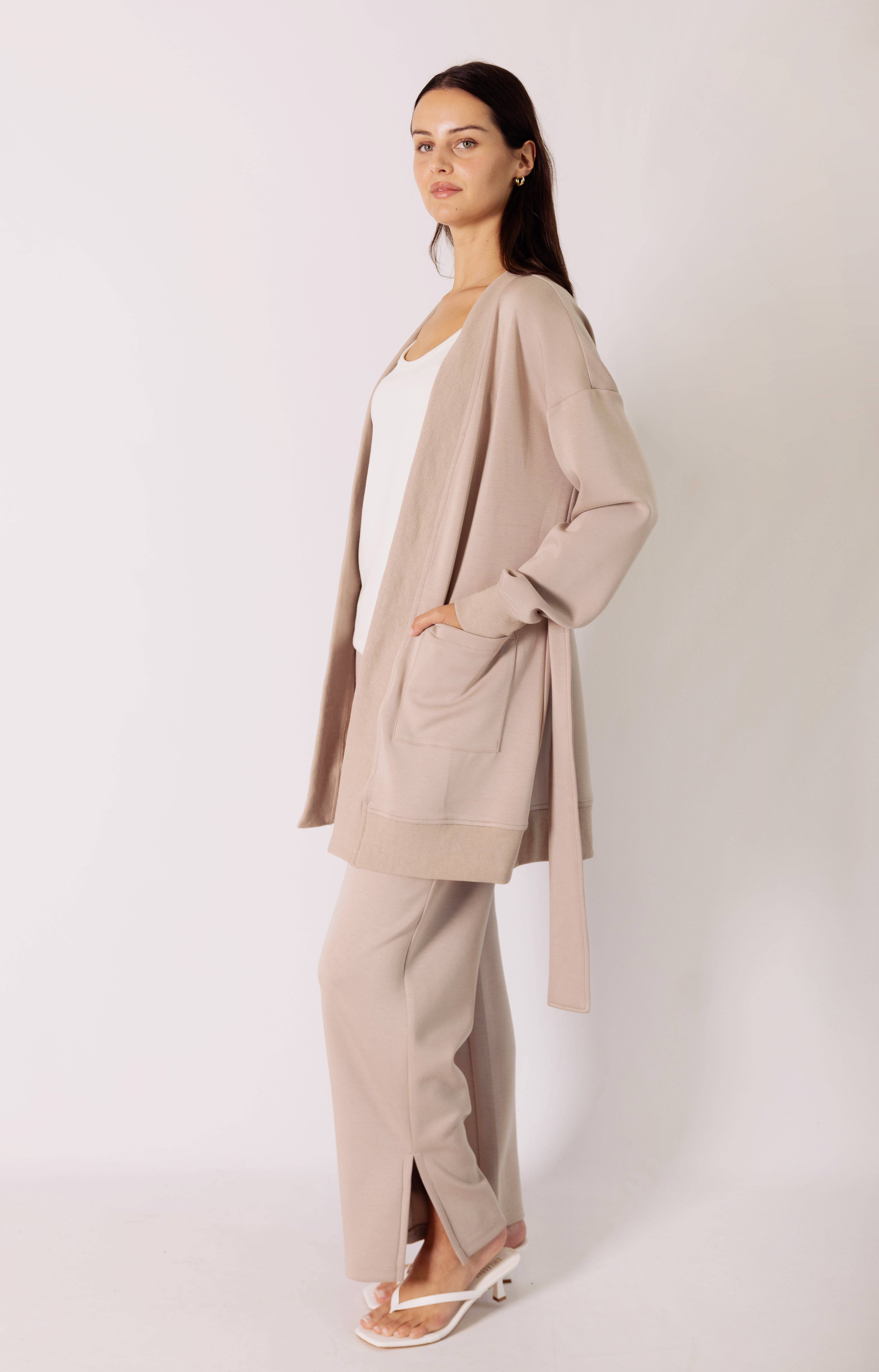 P. CILL - Wholesale Robe - Women's - P. CILL Butter Modal Ribbed Contrast Robe41