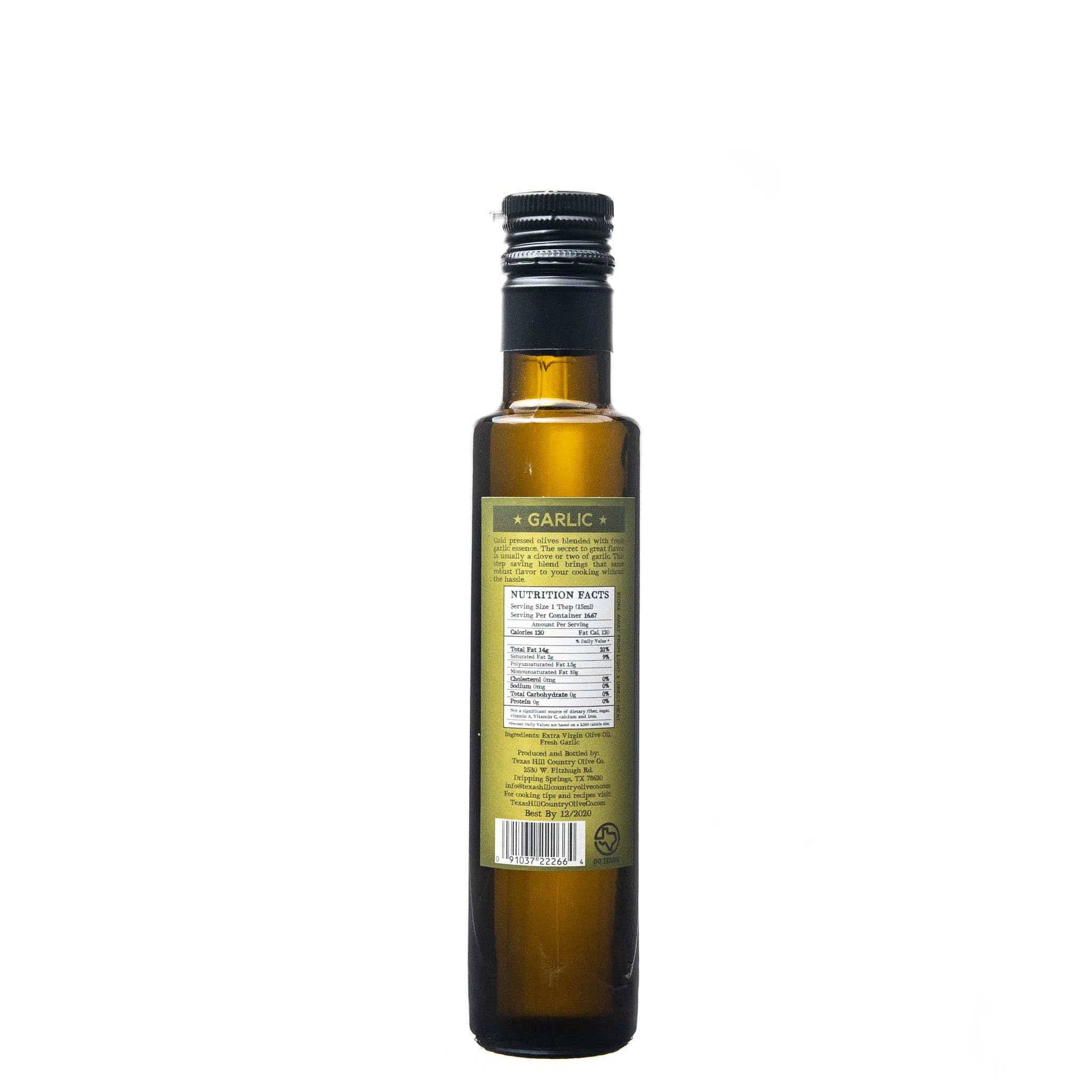Texas Hill Country Olive Co. - Wholesale Olive Oil - Garlic Infused Olive Oil - 250ml1