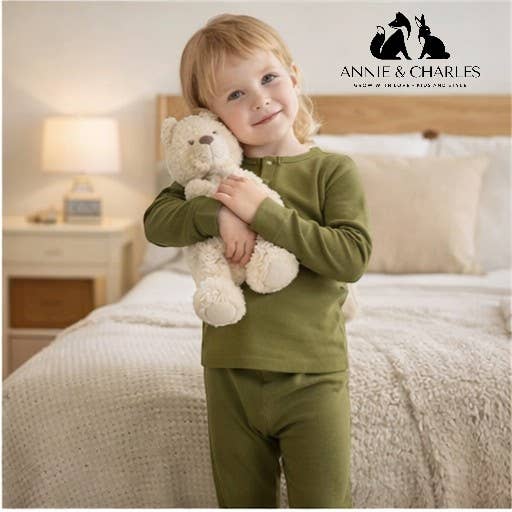 Annie & Charles® Pijama infantil canelado «Cozy Dream» por atacado de Annie & Charles