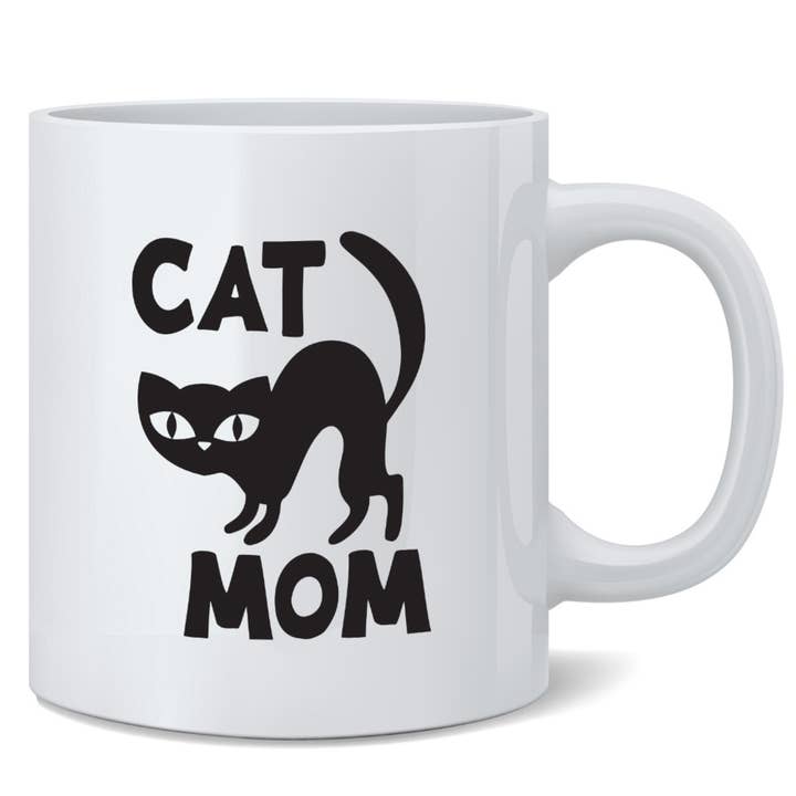 Tasse à café Cat Mom pour femmes Lady Cat Lovers, 11 oz pour la vente par Gotham Gifts